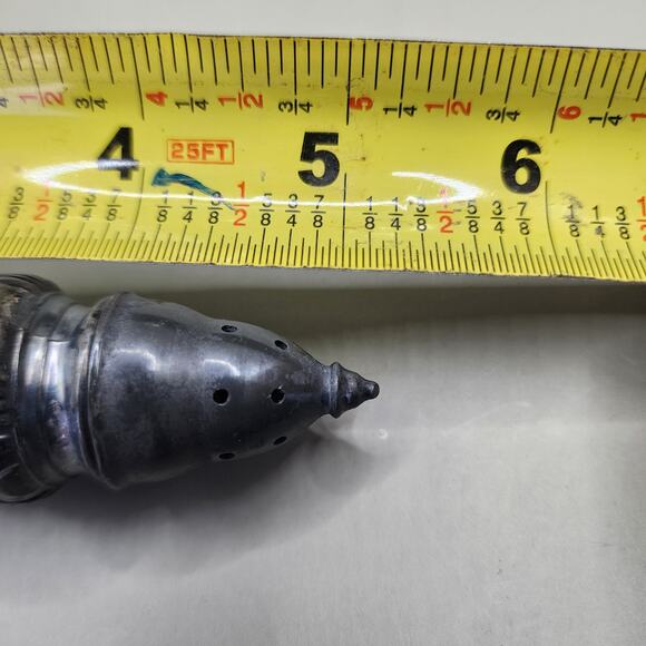 Pair Metal Astor Shaker Set Salt & Pepper By Poole MCM Art Deco - Picture 8 of 8